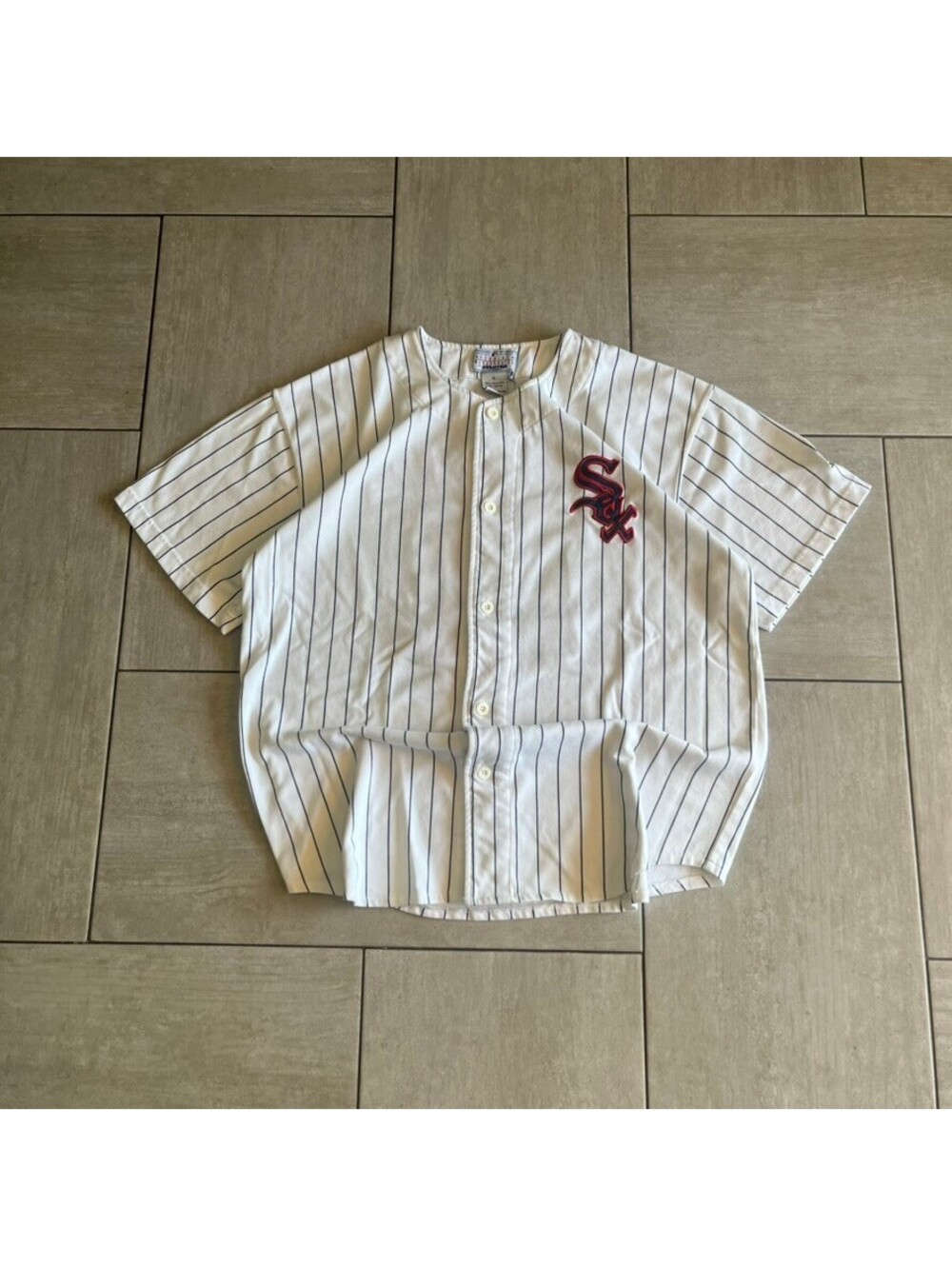 Vintage Starter Chicago White Sox Vintage Baseball Jersey XL Pinstripe